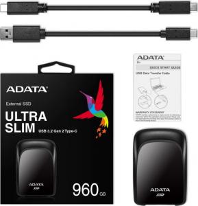Dysk zewnętrzny SSD ADATA SC680 960GB Czarny (ASC680-960GU32G2-CBK) 6