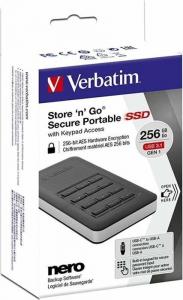 Dysk zewnętrzny SSD Verbatim Store 'n' Go Portable 256GB Czarny (53402) 5