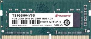 Pamięć do laptopa Transcend SODIMM, DDR4, 8 GB, 2666 MHz, CL19 (TS1GSH64V6B) 1