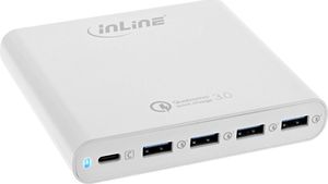 HUB USB InLine 1x USB-C PD  + 4x USB-A 3.0 (31510W) 3