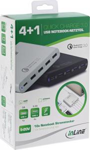 HUB USB InLine 1x USB-C PD  + 4x USB-A 3.0 (31510W) 8