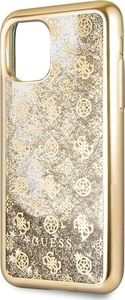 Guess Guess GUHCN58PEOLGGO iPhone 11 Pro złoty/gold hard case 4G Peony Liquid Glitter 3