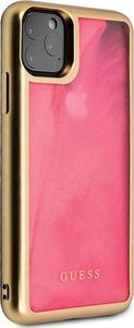 Guess Guess GUHCN65GLTRPI iPhone 11 Pro Max różowy/pink hard case Glow in the Dark Sand Matte 5