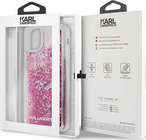 Karl Lagerfeld Karl Lagerfeld KLHCN65ROPI iPhone 11 Pro Max różowo-złoty/rosegold hard case Glitter 7