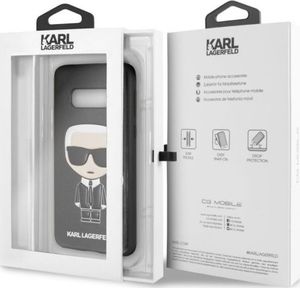 Karl Lagerfeld Karl Lagerfeld KLHCS10LIKPUBK S10e G970 hardcase czarny/black Iconic Karl Embossed 5