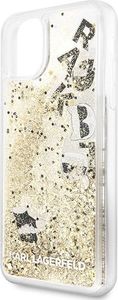 Karl Lagerfeld Karl Lagerfeld KLHCN65ROGO iPhone 11 Pro Max czarno-złoty/black & gold hard case Glitter 3