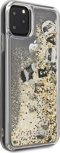 Karl Lagerfeld Karl Lagerfeld KLHCN65ROGO iPhone 11 Pro Max czarno-złoty/black & gold hard case Glitter 5