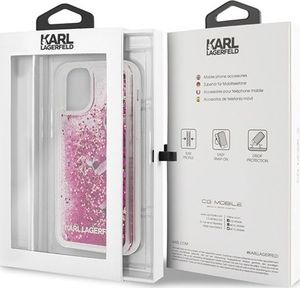 Karl Lagerfeld Karl Lagerfeld KLHCN58ROPI iPhone 11 Pro różowo-złoty/rosegold hard case Glitter 7