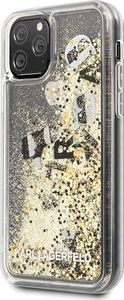 Karl Lagerfeld Karl Lagerfeld KLHCN58ROGO iPhone 11 Pro czarno-złoty/black & gold hard case Glitter 2