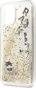 Karl Lagerfeld Karl Lagerfeld KLHCN58ROGO iPhone 11 Pro czarno-złoty/black & gold hard case Glitter 3
