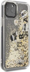 Karl Lagerfeld Karl Lagerfeld KLHCN58ROGO iPhone 11 Pro czarno-złoty/black & gold hard case Glitter 5