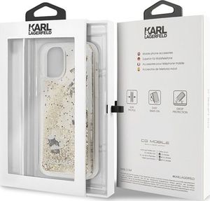 Karl Lagerfeld Karl Lagerfeld KLHCN58ROGO iPhone 11 Pro czarno-złoty/black & gold hard case Glitter 7