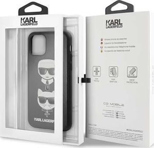 Karl Lagerfeld Karl Lagerfeld KLHCN58KICKC iPhone 11 Pro hardcase czarny/black Karl & Choupette 7