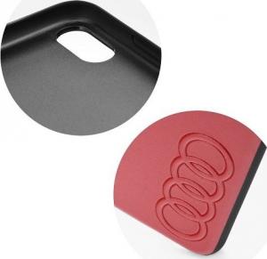 Etui Leather Case iPhone X/XS czerwone 3