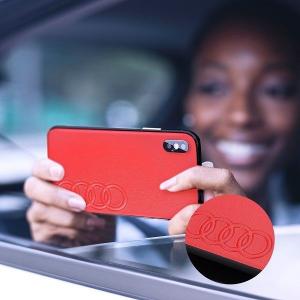 Etui Leather Case iPhone XR czerwone 5