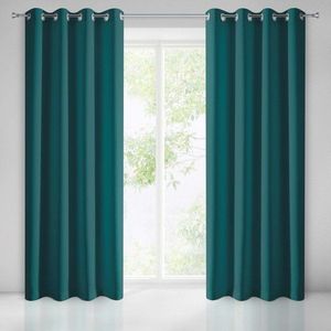 Eurofirany Zasłona Dekoracyjna Parisa Ciemny Turkus 135x250 3