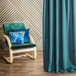 Eurofirany Zasłona Dekoracyjna Parisa Ciemny Turkus 135x250 5