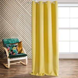 Eurofirany Zasłona Dekoracyjna Parisa Musztarda 135x250 7