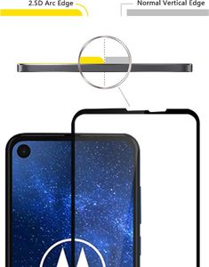 Szkło hartowane 5D LG Q60 czarne Full Glue uniwersalny 2