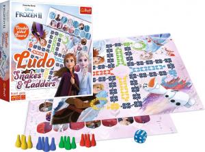 Trefl Gra planszowa Węże i drabiny, Chińczyk: Frozen II 3