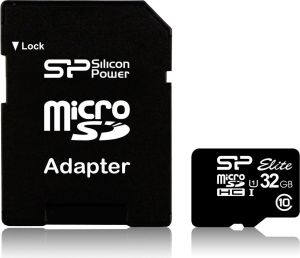 Karta Silicon Power Elite MicroSDHC 32 GB Class 10 UHS-I  (SP032GBSTHBU1V10-SP) 1
