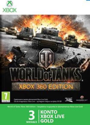 Microsoft Zdrapka Xbox 360 abonament Live 3 miesiące World of Tanks (52K-00141) 1