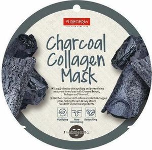 Purederm Maseczka do twarzy Charcoal Collagen Mask oczyszczająca 18g 1