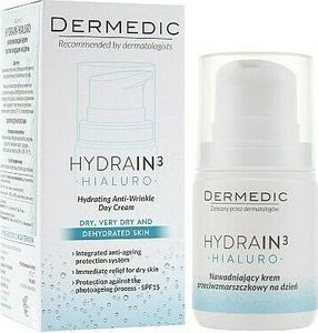 Dermedic Krem do twarzy HydraIn3 Hialuro Day Cream przeciwzmarszczkowy 55g 2
