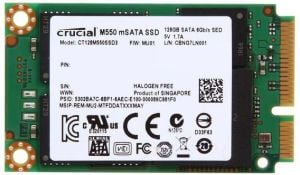 Dysk SSD Crucial M550 128GB mSATA 6Gb/s MLC (read/write; 550/350MB/s) (CT128M550SSD3) 1
