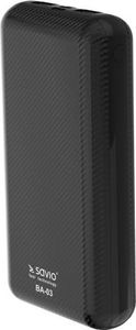 Powerbank Savio 20000 mAh Czarny  (SAVIO BA-03) 2