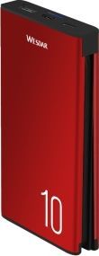 Powerbank Wesdar S1 10000mAh Czerwony 1