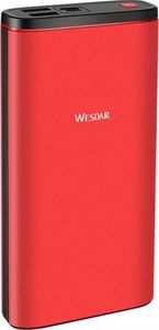 Powerbank Wesdar S5 20000mAh Czarno-czerwony 1