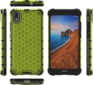 Hurtel Honeycomb etui pancerny pokrowiec z żelową ramką Xiaomi Redmi 7A przezroczysty uniwersalny 8