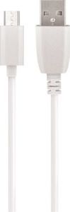 Kabel USB MaxLife  USB-A - microUSB 1 m Biały (69921) 1