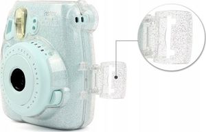 Pokrowiec LoveInstant Futerał Etui Pokrowiec Do Fujifilm Instax Mini 9 8 - Przezroczysty / Brokat 3