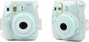 Pokrowiec LoveInstant Futerał Etui Pokrowiec Do Fujifilm Instax Mini 9 8 - Przezroczysty / Brokat 6