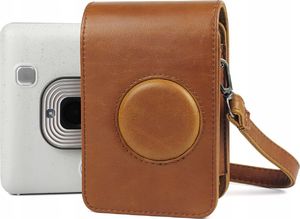 Pokrowiec LoveInstant Futerał Etui Pokrowiec Do Fujifilm Fuji Instax Mini Liplay - Brązowy 11