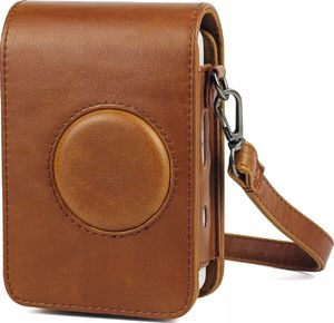 Pokrowiec LoveInstant Futerał Etui Pokrowiec Do Fujifilm Fuji Instax Mini Liplay - Brązowy 2