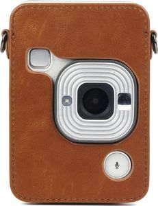 Pokrowiec LoveInstant Futerał Etui Pokrowiec Do Fujifilm Fuji Instax Mini Liplay - Brązowy 9