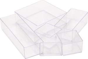 Eleganza Pojemnik organizer akrylowy na kosmetyki biżuterie uniwersalny 3