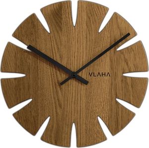 Vlaha Drewniany dębowy ręcznie wykonany zegar ścienny (VCT1015) 1