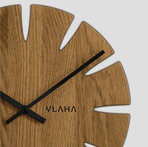 Vlaha Drewniany dębowy ręcznie wykonany zegar ścienny (VCT1015) 3