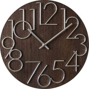 JVD Zegar ścienny (HT99.3) Drewniany, średnica 30 cm 1