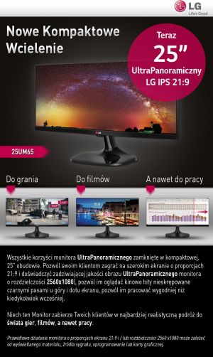 Monitor LG 25UM65 (25UM65-P) (30 dni bezpłatnej gwarancji na badpixele) 4