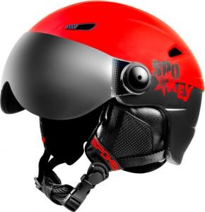 Spokey Kask JASPER czerwony r. 51-55 cm 3