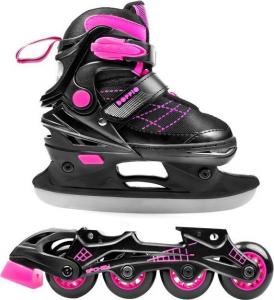 Rolki Spokey Doppio z wymienną płozą regulowane czarne r. 31-33 3