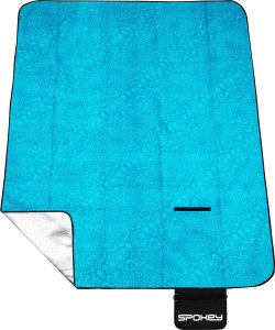 Spokey Koc piknikowy polarowy niebieski 210 x 180 cm PICNIC MANDALA 2