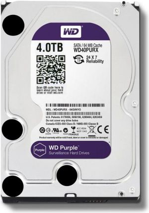 Dysk WD Purple 4TB 3.5" SATA III (WD40PURX) 1