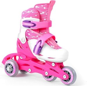 Rolki SMJ sport Combo Set 2w1 z wymienną płozą regulowane różowe r. 26-29 3