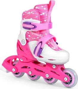 Rolki SMJ sport Combo Set 2w1 z wymienną płozą regulowane różowe r. 26-29 5